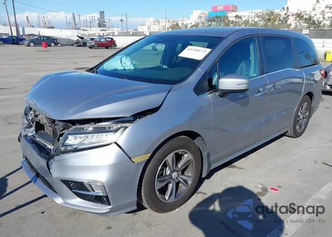2020 Honda Odyssey Touring from USA, damaged, VIN 5FNRL6H89LB007207